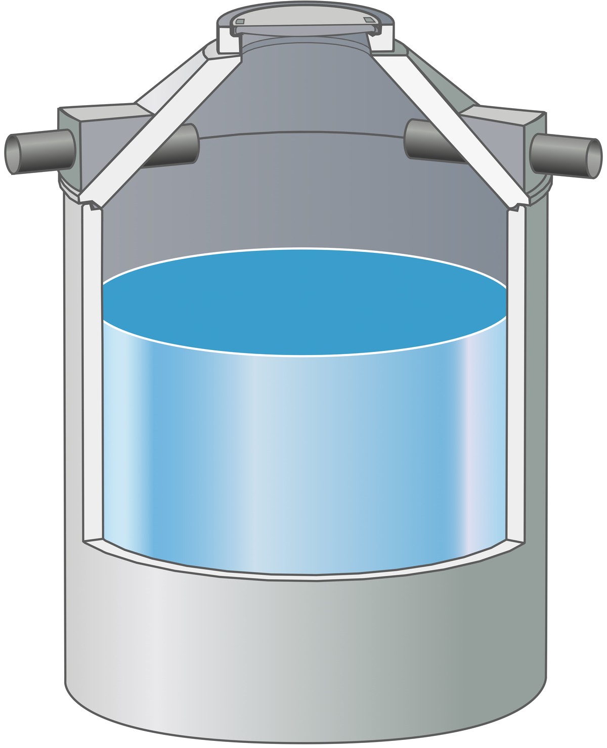 Regenspeicher B 3m Behälter