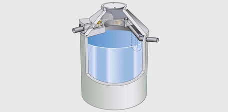 Regenspeicher Filterkorb